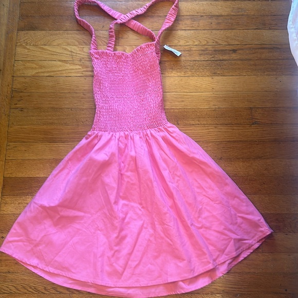 Pretty in pink Isalis backless summer dress size Medium - Picture 1 of 4